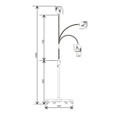 Светильник операционный передвижной KD-202B-8, LED Светильник операционный передвижной KD-202B-8, LED