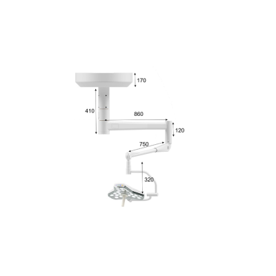 Светильник операционный потолочный Maestro LED300 Светильник операционный потолочный Maestro LED300