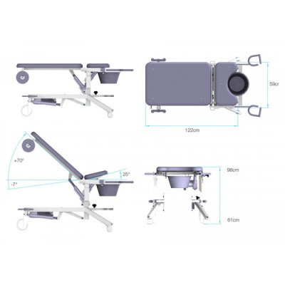 Смотровое гинекологическое кресло Lojer Afia 4062 Смотровое гинекологическое кресло Lojer Afia 4062