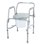 Стальной стул-туалет с откидными подлокотниками OSD-2106D