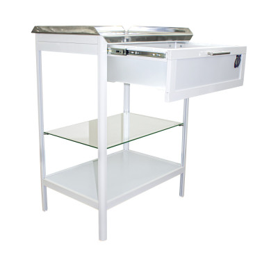 Столик манипуляционный столешница из нержавеющей стали СМ-4 Столик манипуляционный столешница из нержавеющей стали СМ-4