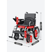 Складная внедорожная электрическая инвалидная коляска с повышенной грузоподъемностью MIRID D-810