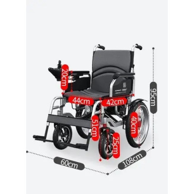 Складная внедорожная электрическая инвалидная коляска с повышенной грузоподъемностью MIRID D-810 Складная внедорожная электрическая инвалидная коляска с повышенной грузоподъемностью MIRID D-810