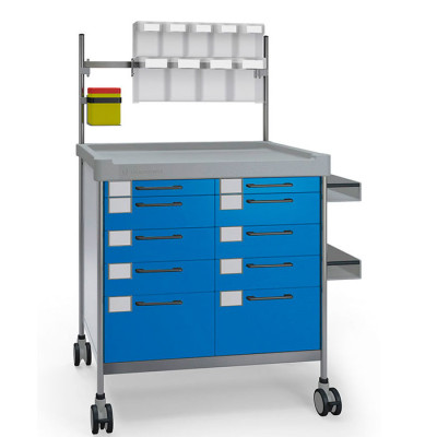 Анестезиологичекая двойная тележка Insausti 3934 B серии 300 Анестезиологичекая двойная тележка Insausti 3934 B серии 300