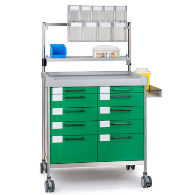 Анестезиологическая двойная тележка Insausti 3956 G серии 300 Анестезиологическая двойная тележка Insausti 3956 G серии 300