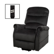 Двухмоторное подъемное кресло-реклайнер EDE AD03-1LD (серое)