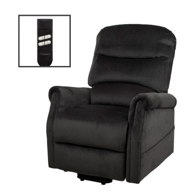 Двухмоторное подъемное кресло-реклайнер EDE AD03-1LD (серое) Двухмоторное подъемное кресло-реклайнер EDE AD03-1LD (серое)