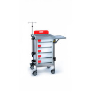 Квадратная тележка для неотложной помощи Insausti Q240 W - SQ 