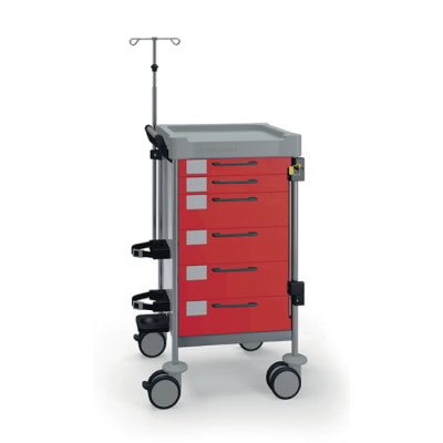 Квадратная тележка для неотложной помощи Insausti SQM - Q222 R Квадратная тележка для неотложной помощи Insausti SQM - Q222 R