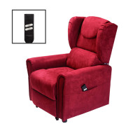 Подъемное кресло-реклайнер с двумя моторами BERGERE JP04-1LD (красное)