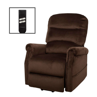 Подъемное кресло-реклайнер с двумя моторами EDE AD05-1LD (коричневое) Подъемное кресло-реклайнер с двумя моторами EDE AD05-1LD (коричневое)