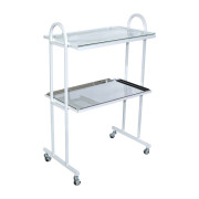 Столик инструментальный СИ-2 (нержавеющая сталь/стекло)