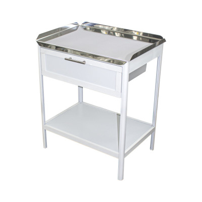 Столик манипуляционный столешница из нержавеющей стали СМ-3 Столик манипуляционный столешница из нержавеющей стали СМ-3