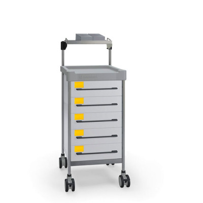 Тележка для инфекционных отделений Іnsausti Q002 W.(5)CY Тележка для инфекционных отделений Іnsausti Q002 W.(5)CY