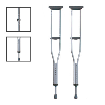 Взрослые подмышечные алюминиевые костыли 112-132 см BL570200 (пара) Взрослые подмышечные алюминиевые костыли 112-132 см BL570200 (пара)