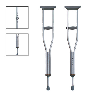 Взрослые подмышечные алюминиевые костыли 91-112 см BL570202 (пара) Взрослые подмышечные алюминиевые костыли 91-112 см BL570202 (пара)